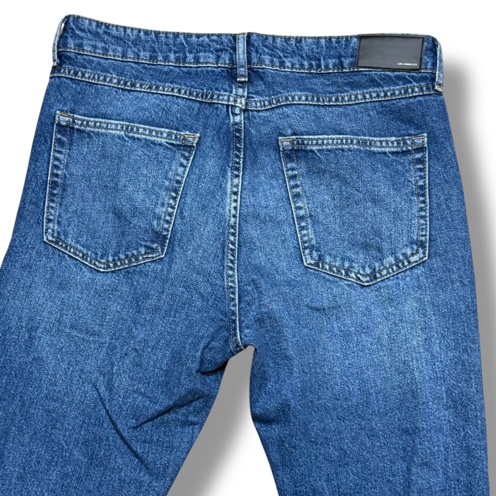 Forever 21 Straight Leg Ripped Distressed Denim Jeans Mens Size 32 - Picture 9 of 13